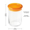Omada Design jar in Plastic with a Plastic Closing Cap,