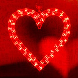 LAMPHOME 50L Valentine Lights Heart