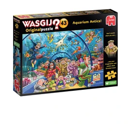 Wasgij Original 43, Aquarium Antics-1000 Piece Jigsaw Puzzles for Adults - Colourful,Fun,Challenging and Brainteasing Adults Jigsaw Puzzle - 100 Percent Recycled Cardboard - 1000pcs - Jumbo