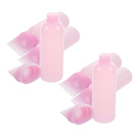 Healeved 6pcs Hair Oil Applicator Bottle with Comb Hair Dye Applicator Even Coverage for Salon Home Use for Coloring and Styling Graduated Scale for Precision