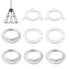 NAYAGOGO 8 Pack White Lamp Shade Reducer Ring Set -3