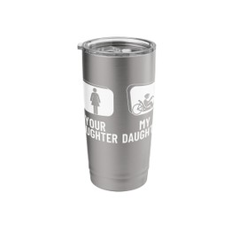 Recumbent Bike Your Daughter My Daughter Recumbent Bicycle Stainless Steel Insulated Tumbler