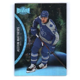 2021-22 Upper Deck Skybox Metal Universe Hockey #120 Auston Matthews Retro Jersey Hockey Card