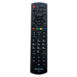 Aurabeam Original TV Remote Control Panasonic TX47ASW654 TX-L42ETW60 TX-L47ETW60 TX39AS600E TX-39AS500Y TX39AS600E TX-39AS600E TX-L42EW6 TX-42ASW504TX-55AS750E TV (N2Q) AYB00000829 Original)