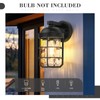 Emliviar 1-Light Porch Wall Lantern with Metal Cage, Outdoor Sconces