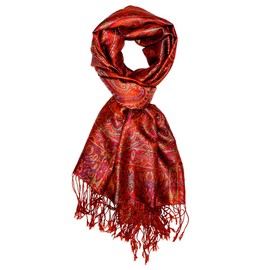 Lorenzo Cana Women's PaisleyPashmina Orange Purple