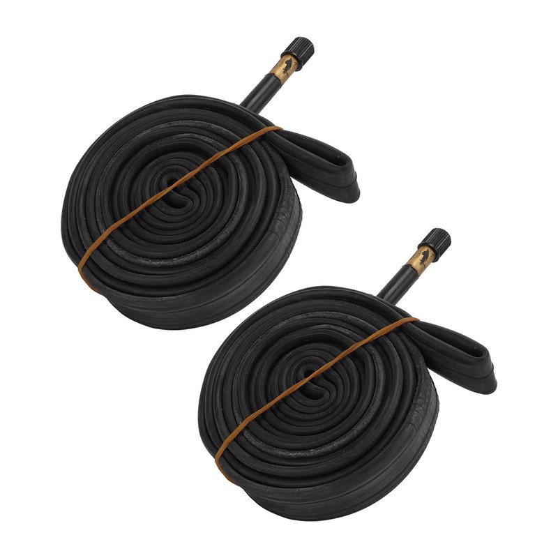 2 Pack 700x23C Bike Inner Tube 48mm Schrader Valve Butyl