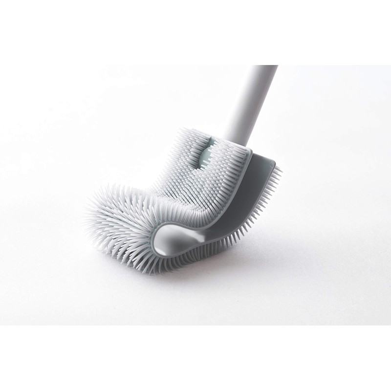 Tidy (Tidy) PlaTawa for Toilet, Compact Toilet Brush, Clear, Good