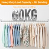 WARDENIX Closet Rods for Hanging Clothes, 34 to 62 Inches