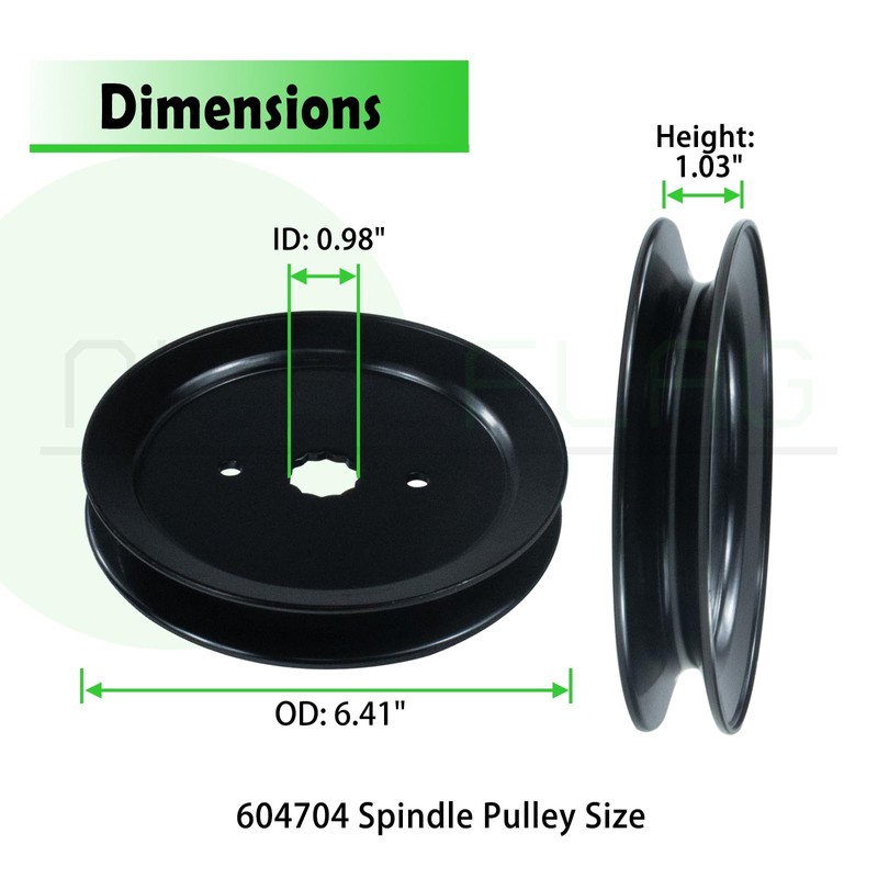 NICHEFLAG 3 Pack 601804 Spindle Assembly with 604704 Pulley 604711