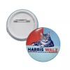 2 Pc 2.25” Harris Walz 2024 Cat Lady Pinback Button