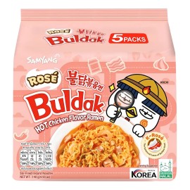 Ramen Coreano Picante Samyang K- Rosé 5 Piezas 140g