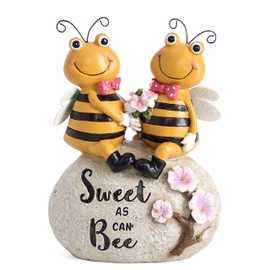Leekung Bee Statue for Garden Decor,Honey Bee Gifts Spring Decor for Outdoor,Bumle Bee Figurines Decoration for Garden Patio Yard Lawn&Indoor Table Shelf Kitchen Home Decor,Best Gifts for Bee Lovers