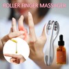 2 Stück Handmassagegerät Handmassageroller,Fingerroller-Massagegerät,Finger Massagegerät mit 2 Ätherischen Handmassageölen,Bessere Wirkung