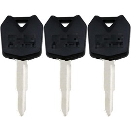 Generic Motorcycle Blank Uncut Key Motorbike Duplicate Key Replacement Fit Compatible with Kawasaki Z400 Z900 Z1000 Ninja400 ZX-6R ZX-7R ZX-9R ZX-10R ZX-12R ZX-14R 2014-2022 (Black)