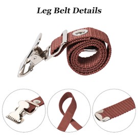 2PCS Drywall Stilts Leg Band Straps Replacement,Canvas Woven Adjustable Leg Fixation Strap Kit for Stilts,Drywall Stilts Accessories(Brown),for Decoration,Cospaly