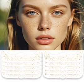 Glitter Freckles, Glitter Freckles Face Tattoo - 10 PCS Gold Sparkle Freckles for Women | Glow Up Makeup Patches | Cosmetic Glitter for Face