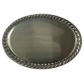 BELTINGER Traditional Traditional Belt Buckle 4.0 cm | Buckle Interchangeable Buckle Belt Buckle 40 mm Solid | For Traditional Costume, silver