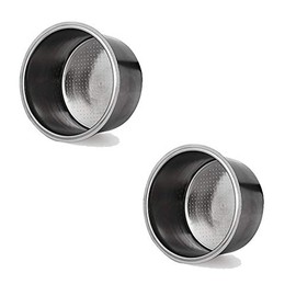 14g Coffee Filter Basket Silver Stainless Steel Strainer, Cup 52mm Non Pressurized Filter Basket Strainer for Breville Delonghi Krups