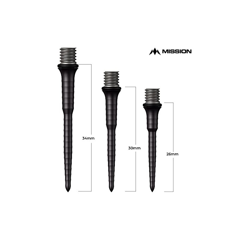 Mission Darts Points Titan Ripple | Titanium Conversion Point |