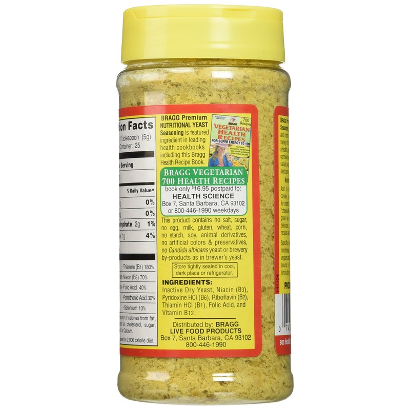 Bragg's Nutritional Yeast 4.5oz 2 Pack