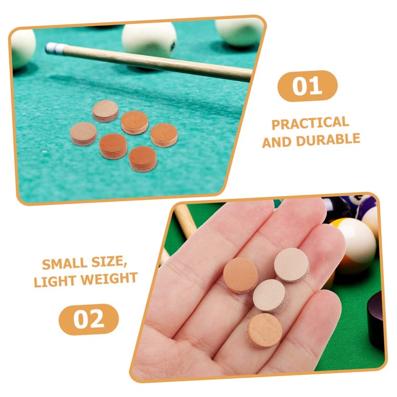 WOONEKY 30pcs Pool Cue Replacement Head Pool Cue Replacement Tips