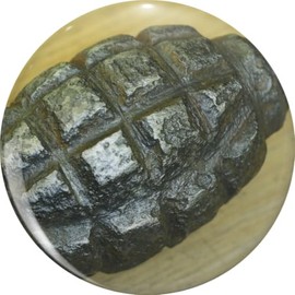old rusty hand grenade artifact Pin Lapel Pin Brooch Steel Pins Badge 0.75"