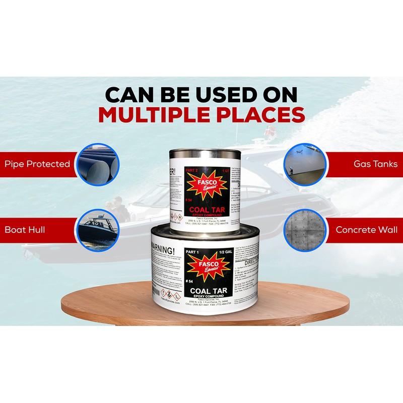 Fasco Epoxies #54 - Coal Tar Epoxy - 3 Quart