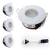 Sweier Waterproof Downlight GU10 White, Bathroom Spotlights IP65, Bulb not