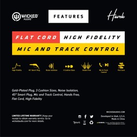 Wicked WI-1456 Audífonos In Ear Havok con Micrófono, Color Verde