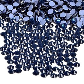 Bymitel Hotfix Crystal Rhinestones Round Gems Iron on DIY Jewelry Making Flat Back for Crafts,Montana, 4.8mm(SS20/1440pcs)