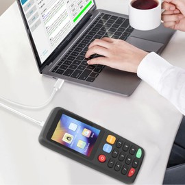 USB Card Copier, Full Frequency Handheld RFID Reader, RFID Card Copier Duplicator with 5 T5577 Cards, APP Connection, RFID Duplicator (5 T5577 Cards, 5 T5577 Buckles)