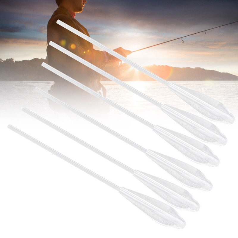 6Pcs Acrylic Large Sinking Floats Fishing Accessory Ecofriendly Transparent White(20g