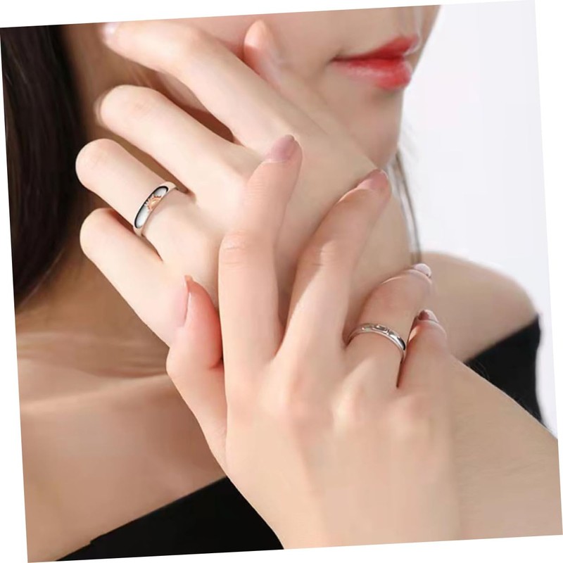 LIFKOME Promise Rings for Couples His and Hers Wedding Ring
