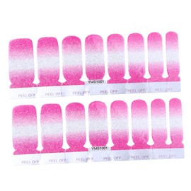 IWOWHERO 48Pcs Gradual Shade Fake Nails Full Cover Nail Stickers for for Parties and Events Easy DIY Manicure Decor with Beautiful Color Scheme