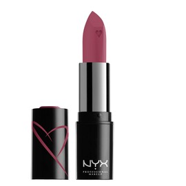 NYX Professional Makeup Lippenstift mit Satin-Finish und ultra-gesättigter Farbe, Shout Loud Satin Lipstick, Love Is A Drug (Rosa)