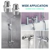 2Pcs Shower Hose Connector, Stainless Steel Hose Pipe Connectors, Hose