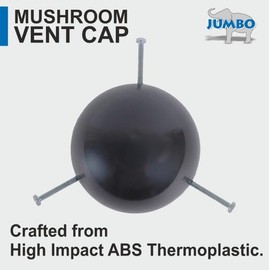 JUMBO 3 inch/4 inch ABS Mushroom Vent Cap