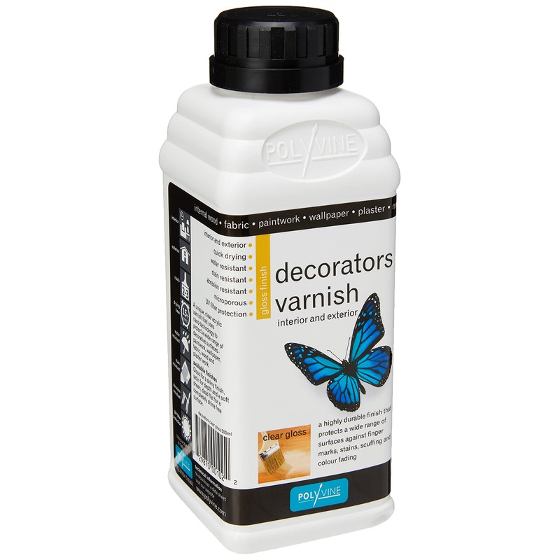 Polyvine Decorator's Varnish Gloss Finish Pint / 500ml