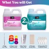 LET'S RESIN Super Elastic Silicone Mold Making Kit 10A,70.5oz Teal