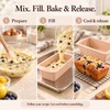 Silicone Baking Molds NonStick Rectangle Cake Pans Mini Loaf Pan