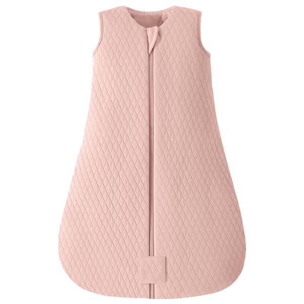 Yoofoss Baby Winter Sleeping Bag 2.5 Tog 100% Cotton Warm Winter Sleeping Bag for Newborn Boys Girls Pink 0-6 Months