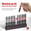 Geinxurn 26pcs 1” 2” Impact #1#2#3 Square Screwdriver Bits Set,(SQ1/SQ2/SQ3)