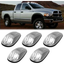 SP 5x For 2003-2018 Dodge Ram 1500 2500 3500 Truck White LED Cab Roof Marker Lights