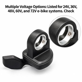 108X E-Bike Thumb Throttle for Electric Bike Control – Left or Right-Hand Option for Compatible 24V–72V Systems