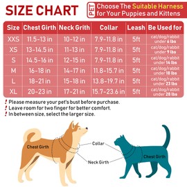 GAMUDA Small Dog Harness Collar and Leash Set, Step in No Chock No Pull Soft Mesh Adjustable Dog Vest Harnesses Plaid Reflective for Dogs Puppy Cats Kitten Rabbit (Red, XXS)