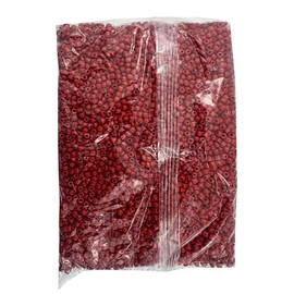 Glass Beads Red for Santería Bracelets and Yoruba Necklaces (1 lb) Cuentas para hacer Collar de Santo Orisha Shango Ilde Ifa -Brand May Vary- Elekes Beads Religious IDE Loose Crystal Stone