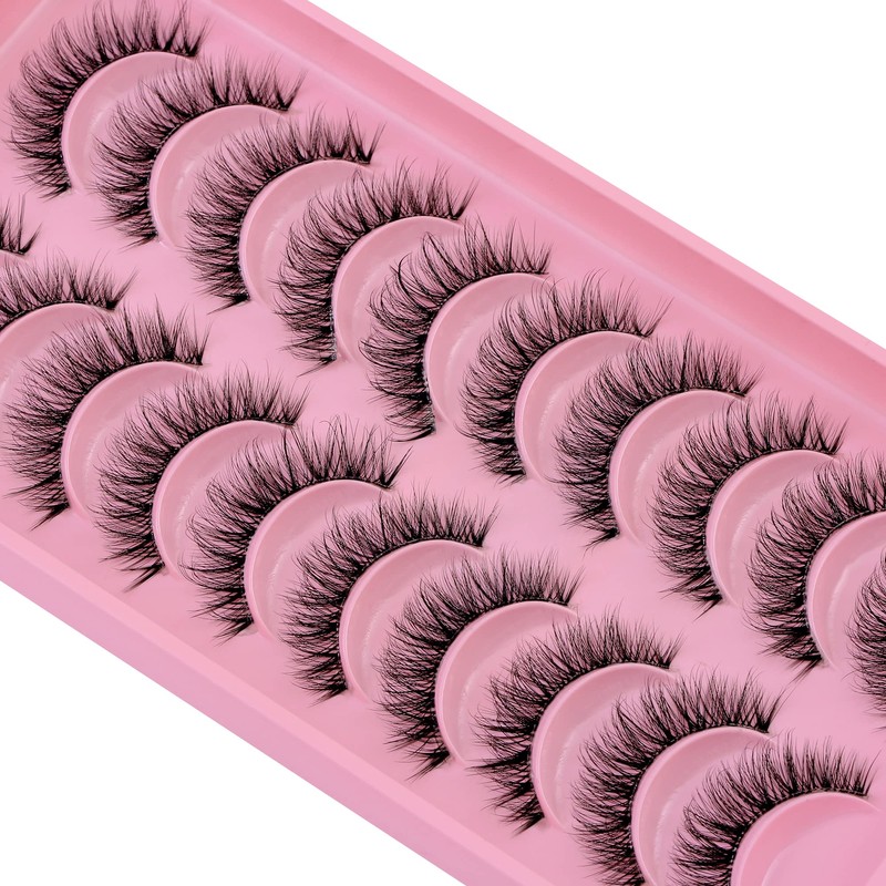 Clear Band 3D False Eyelashes, Natural Eyelashes, Pure Handmade Natural