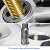Edinstry Bottom Thread Tap Metric Hand Tap Drill Set Straight