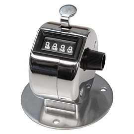 MC Power 0-9.999 Mechanical Hand Counter with Mounting Base Metal Housing